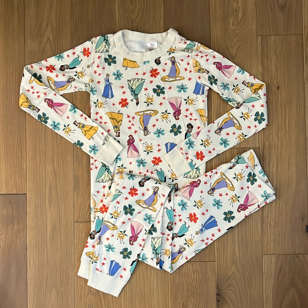 Hanna Andersson Disney princess botanical pajama set - Size 12